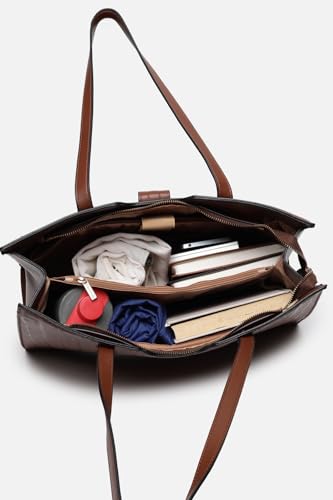 Allen Solly Womens textured brown HANDBAG
