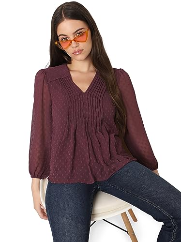 ONLY Relaxed fit Top (15299703_BlackBerry Wine_XXL)