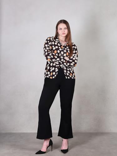 VEROMODA Curve Women's Wide Leg Pants Jet Black