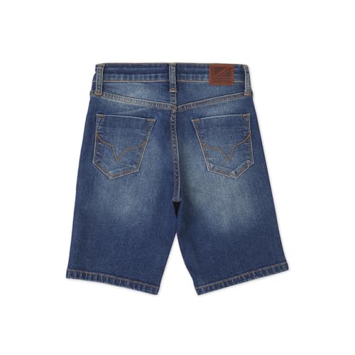 Pepe Jeans Boy's Boyfriend Shorts (PB800798J67_MED Used_Mid Indigo Blue