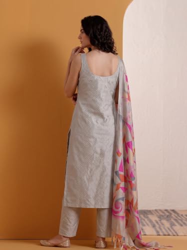 Varanga women s woven design kurta set with bhagalpuri dupatta.