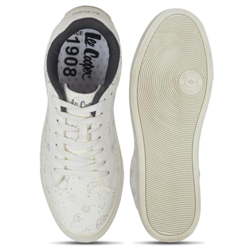 Lee Cooper Men's White Casual Sneakers Shoes