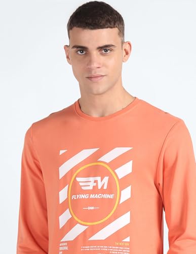 Crew Neck Brand Print Sweatshirt