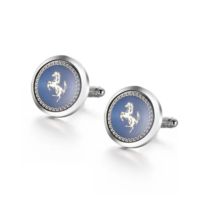 MIAMI Jewellery Cuff Links Cufflinks Set for Mens Boys Man Boy Formal Shirts Cufflinks for Men Blue Horse Valentine Gifts - Cufflink-M9103