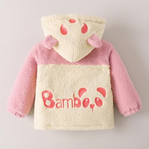 Hopscotch Girls Full Sleeves Color-block Print Pink Jackets For Ages (8-9 Years)