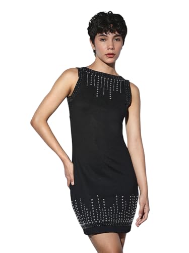 ONLY Women's Loose Fit Black Dress ONLY Women's Loose Fit Black Dress