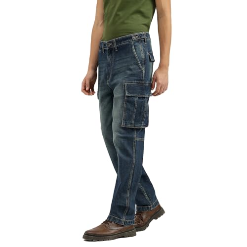 United Colors of Benetton Men's Baggy Fit Jeans (25A4REJE1443I901_Blue