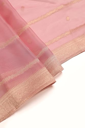 Soch Womens Pink Viscose Blend Zari Woven Salwar Suit With Sequins