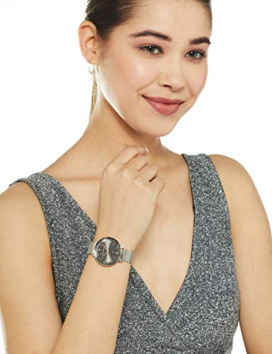 French Connection Analog Gunmetal Dial Women's Watch-FC1318SM-A (Silver)