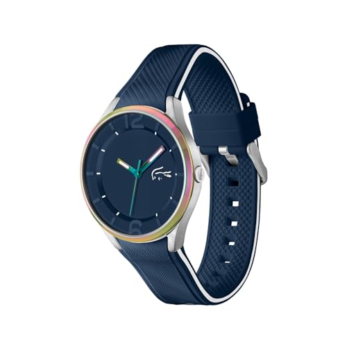 Lacoste Ollie Qtz Basic Blue Round Dial Men's Watch|Silicone Material|Multi Color Band - 2011331