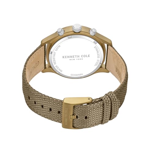 Kenneth Cole Quartz Analog with Brown Dial Brown Nylon Strap Watch for Men - KCWGO0058403MNW