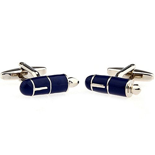 albetro Blue Fountain Pen Copper Cufflinks for Men