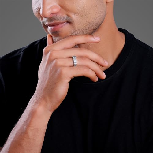 GIVA 925 Silver Rockstar Ring For Him, Fixed Size, Indian -17 | Gifts for Men and Boys | With Certificate of Authenticity and 925 Stamp | 6 Months Warranty