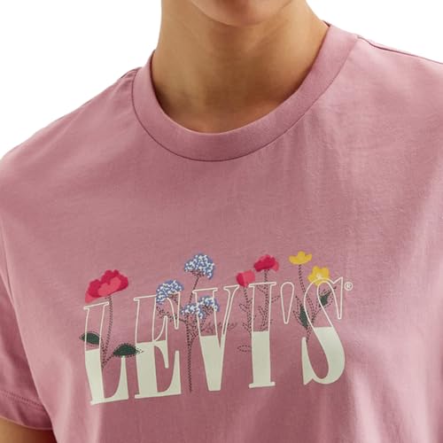 Levis Women's Printed Regular Fit T-Shirt