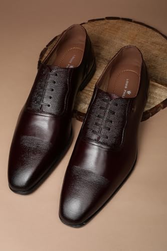 Louis Philippe_Mens_Formal_Shoes_(LPSCSMUFL00483_Brown_40)