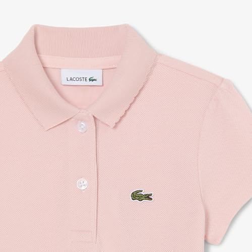 Scalloped Collar Pique Polo Shirt