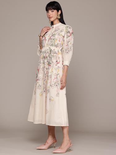 Label RITU KUMAR Ecru Bryony Long Dress