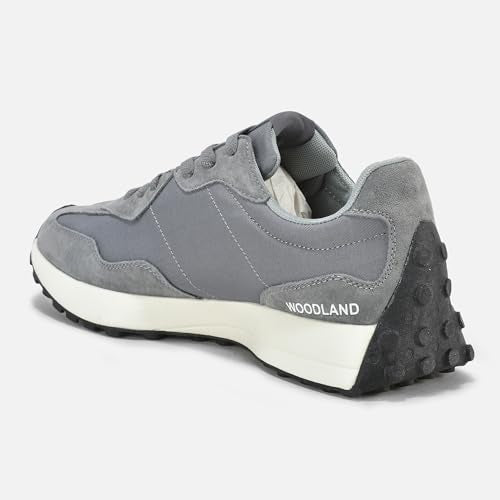Woodland Men Grey Sneakers | Casual Shoes for Men, Outdoor Shoes, Comfortable Footwear, lace up Shoes, Durable Shoes