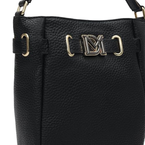 Da Milano Leather Satchel Bag for Women - Black (LB-02424)