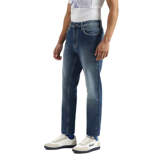 UNITED COLORS OF BENETTON Washed Skinny Jeans (Size: 30)-25P4MBOO1101I901 Blue