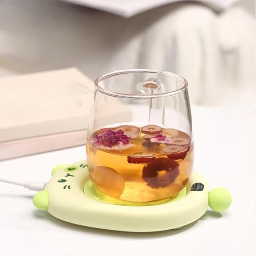ARTISOUL® Mugs Warmer Pad Smart for Water Creative Desk Mugs Warmer for Desk Home Dorm Green | Kitchen, Dining & Bar | Bar Tools & Accessories | Coasters