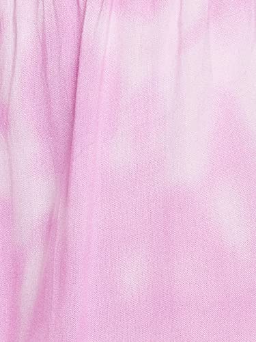 Clovia Women's Rayon Tie-Dye Cami Top & Shorts Set (LS0419E22_Pink_M)