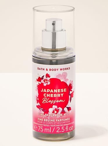Bath & Body Works Japanese Cherry Blossom Travel Size Fine Fragrance Mist | 75 ml / 2.5 fl oz | Fragrance - Botanicals & Blooms | Gender - Unisex