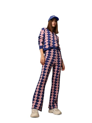 ONLY Women's Straight Fit High-Rise Blue Pants