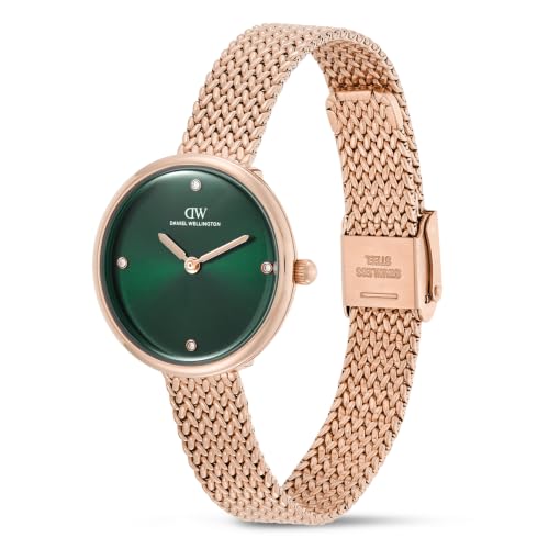Daniel Wellington Round 30mm Green Dial Analog Women Watch - DW0DL2701