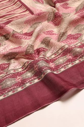 Soch Womens Multi Linen Blend Botanical Salwar Suit With Mirror