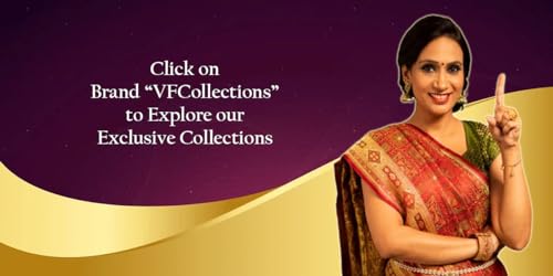 VFCollections Women's Traditional Handloom Kanchipuram Silk Pure Pattu Sarees | Rich Zari Woven Design | Unstitched Blouse (Vfc024-14), Multicolored