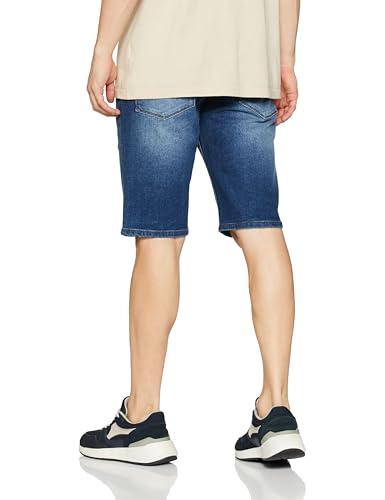 Pepe Jeans Men's Chino Shorts (PM208458Q03_Dark Used_Blue