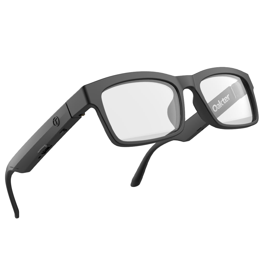OAKTER Smart Glasses with Wireless Bluetooth | Hands-Free Calling | Open Ear Music | Sport Headset | Intelligent Eyewear | Connect with Your Mobile/Tablet | Black
