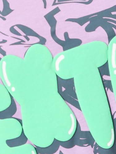 Max Girls Graphic Printed T-Shirt, Purple,12-14 Y