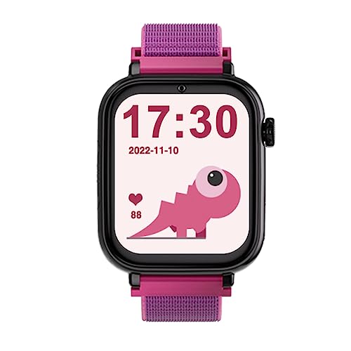 SaveFamily SaveWatch Plus 4G. Smartwatch for children. Call, video, Face ID, Customizable straps, UltraSlim, Wallpapers, Music, Bluetooth, App Store (White/Raspberry)