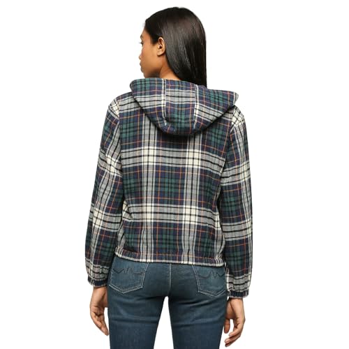 Pepe Jeans Women's Relaxed Fit Shirt (PL304787_Green_Multicolour