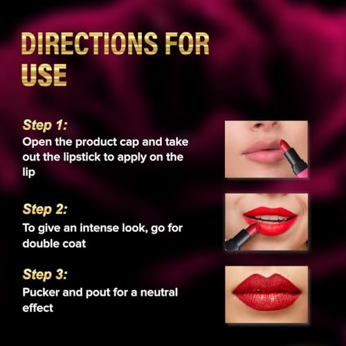 Coloressence Moist Matte Lipstick | Highly Pigmented | Hydrating Velvet Finish | Candy Peach - 4gm