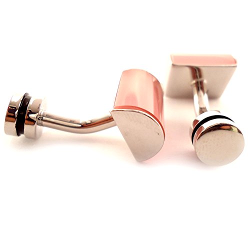 Peluche Metrosexual Pink Onyx Stone Cufflinks for Men