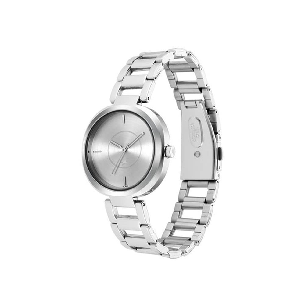Fastrack Casual Analog Silver Dial Women's Watch-6247SM01