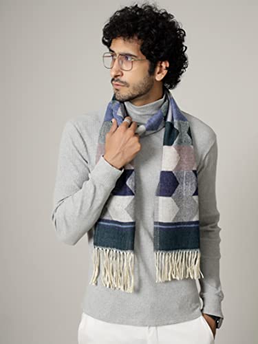 Ravaiyaa - Attitude is everything Soft & Warm Wool Muffler Casual Winter Scarf Arrow Striped Muffler for Men's (Green & Multi Color)