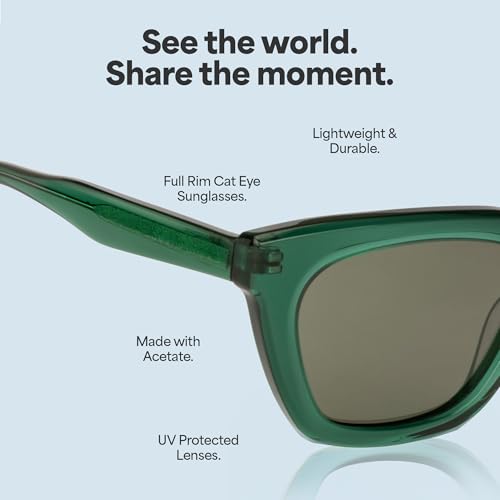 John Jacobs | Polarized and 100% UV Protected Stylish & Premium Sunglasses | Full Rim Cat Eye | JJ Tints | Women