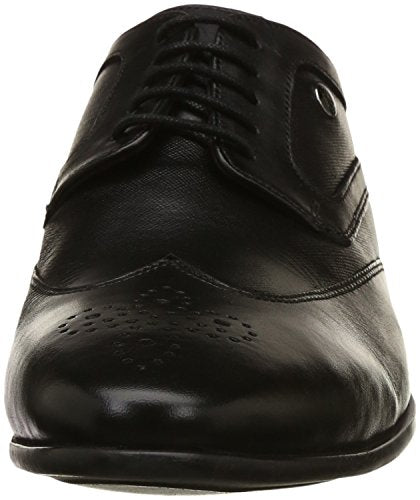 Hush Puppies Men Swanky Derby Black Leather Formal Shoes-6 (8246743060_8246743)