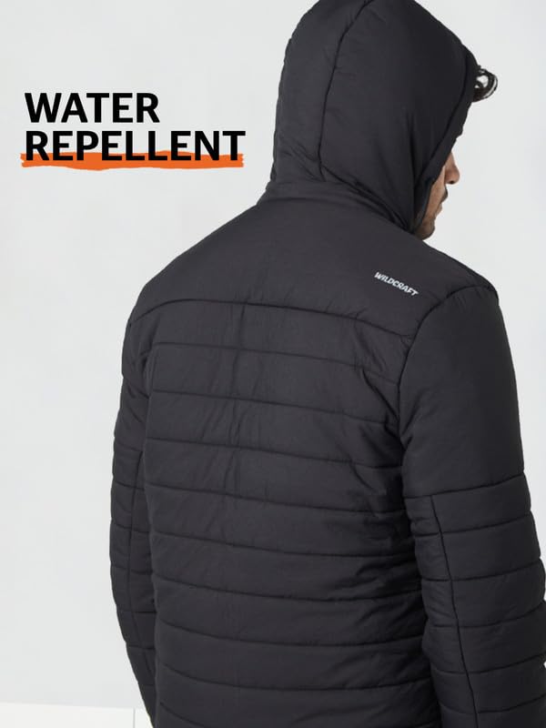 Wildcraft Men Nylon Husky Jacket (Black, L)