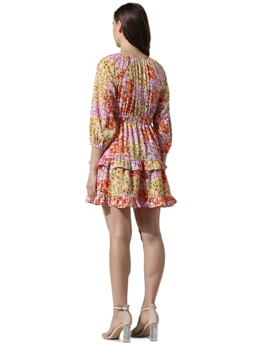 ONLY Women's Polyester A-Line Mini Dress (15336029-Cloud Dancer_Cloud