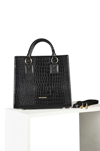 Women Black Textured Casual Sling Bag