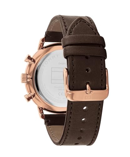 Tommy Hilfiger Multifunction Black dial Leather Strap Watch for Men-1710566