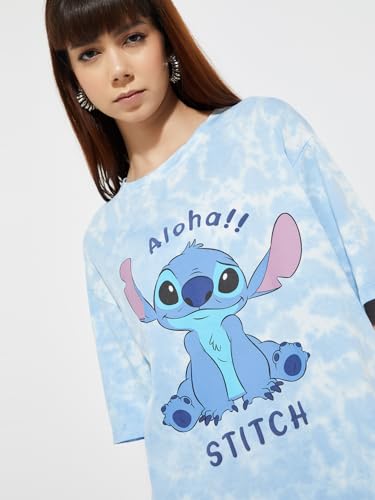 Max Women's Regular Fit T-Shirt (SU25STITCH07_Blue