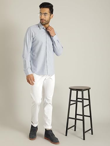 Indian Terrain Men Brooklyn Fit Casual Trouser Grey