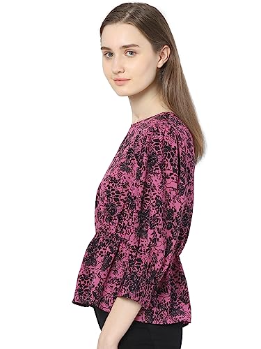 VERO MODA Regular Fit Top(252761201_Deep Orchid_XXL)
