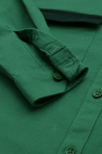 Boys Green Textured Casual Shirt